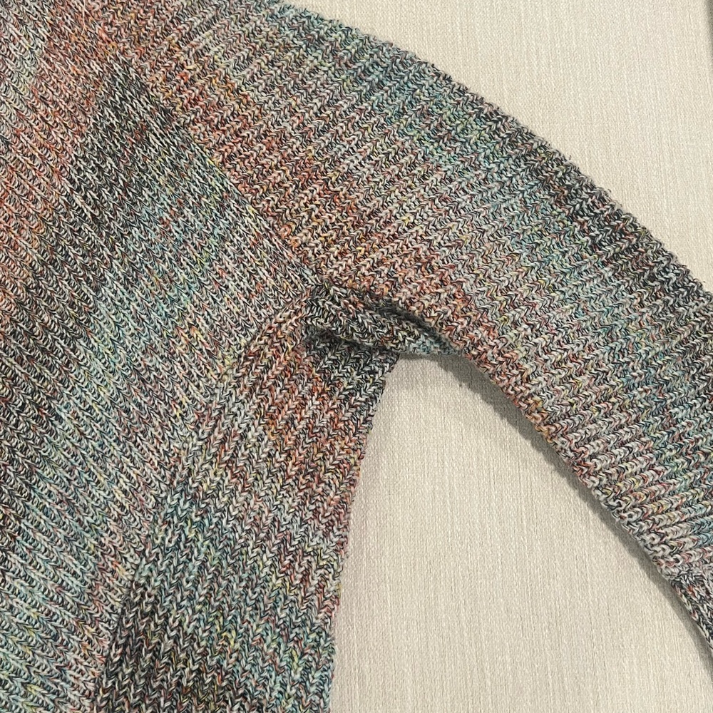 Multicolor Knit Open-Front Cardigan - Picture 6 of 6